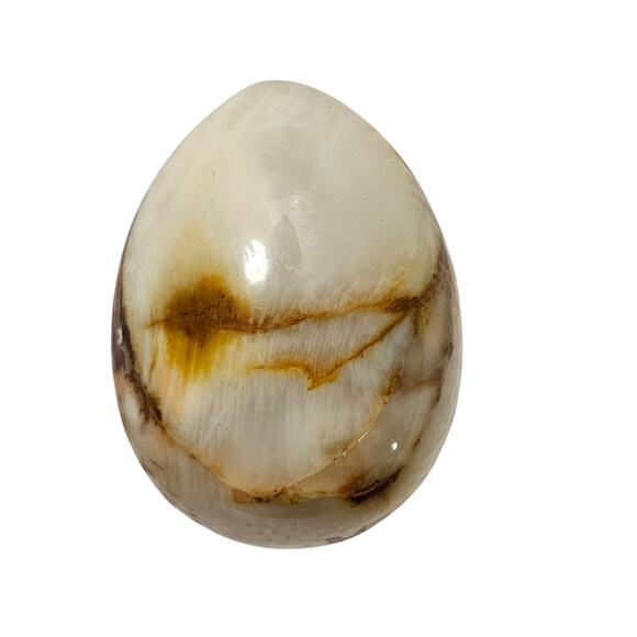 Solid Marble Polished Onyx Decorative Egg - Picture 4 of 6